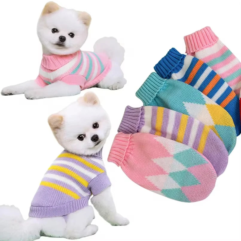 Cozy Knit Dog Sweater – Warm Winter Wear for Pets - The Pawfect Tails