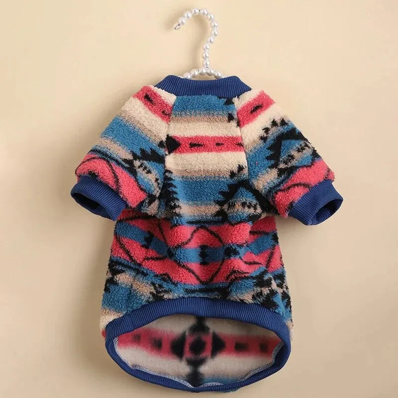 Cozy Striped Pet Sweatshirt – Warm & Stylish for Cats & Dogs - The Pawfect Tails