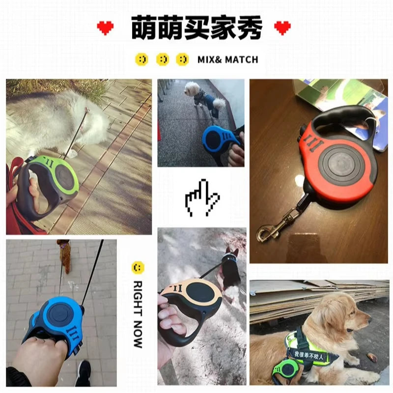 Retractable Dog Leash – Durable, Tangle-Free, and Easy Control - The Pawfect Tails