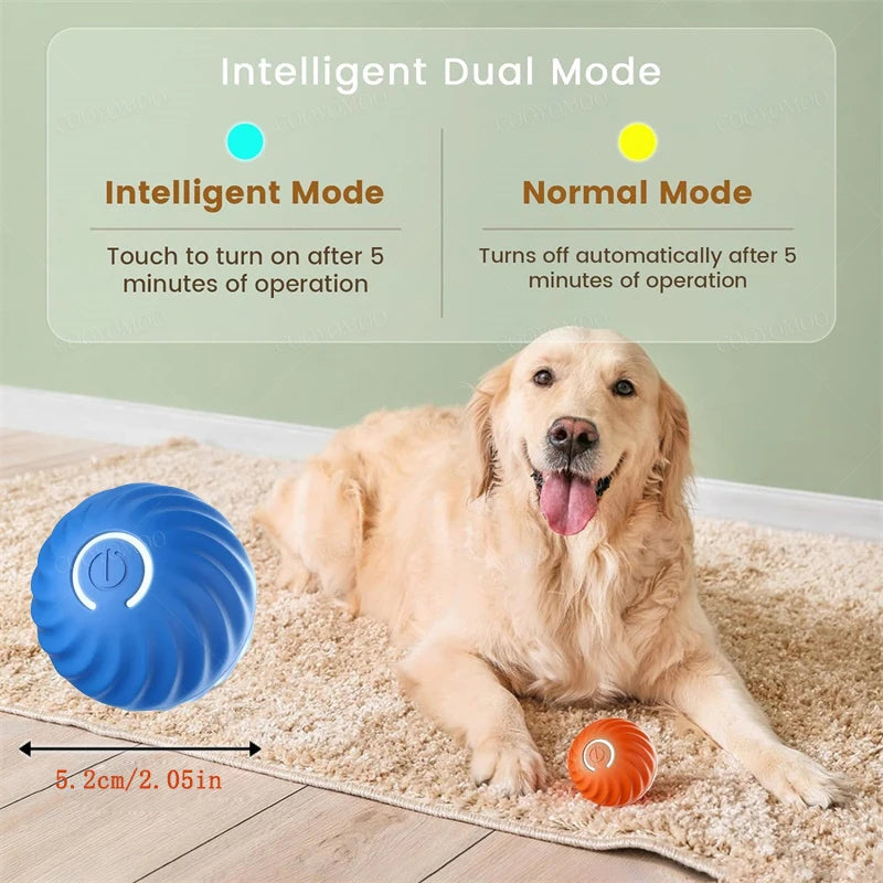 Smart Interactive Dog Ball – USB Rechargeable, Bouncing & Moving Fun - The Pawfect Tails