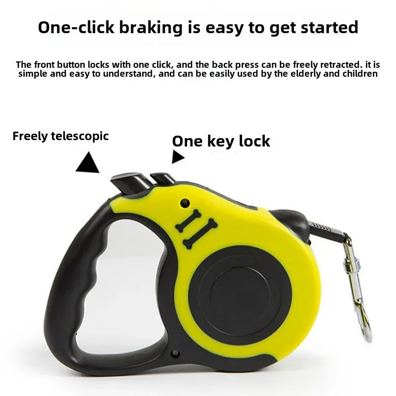 Retractable Dog Leash – Durable, Tangle-Free, and Easy Control - The Pawfect Tails
