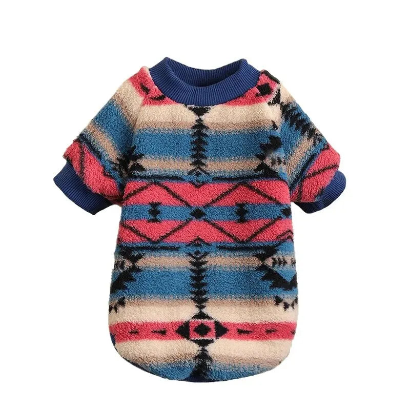 Cozy Striped Pet Sweatshirt – Warm & Stylish for Cats & Dogs - The Pawfect Tails