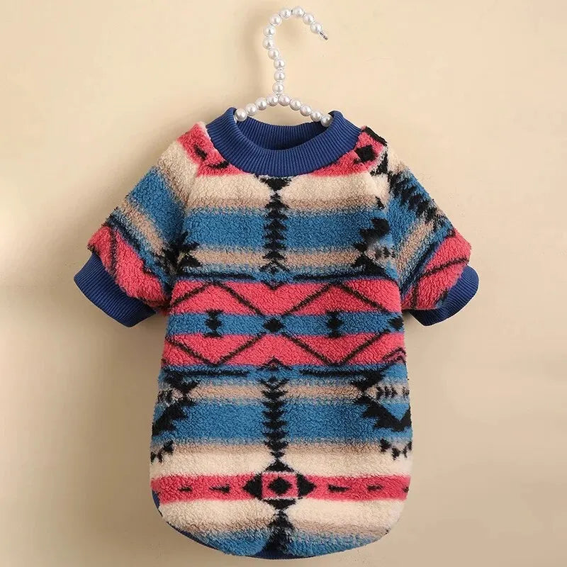 Cozy Striped Pet Sweatshirt – Warm & Stylish for Cats & Dogs - The Pawfect Tails