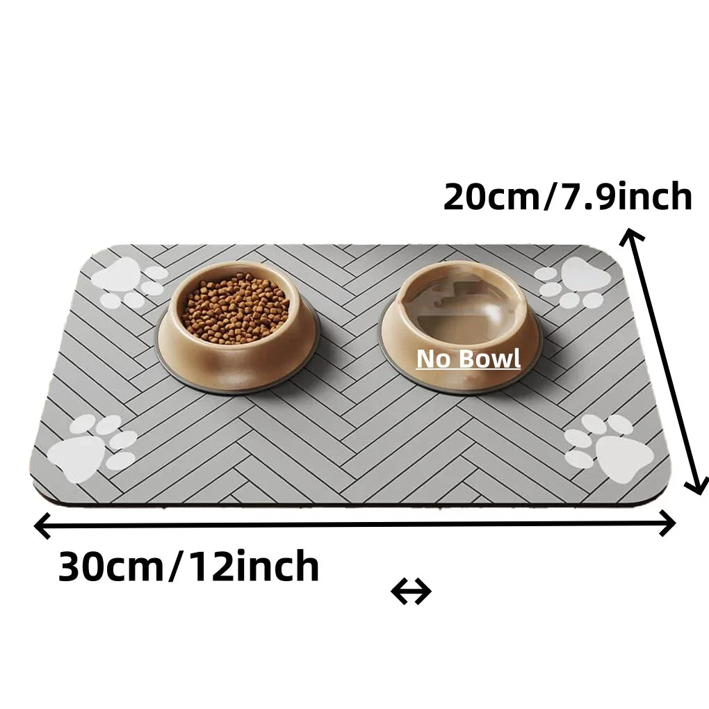 Absorbent Waterproof Pet Feeding Mat – Non-Slip, Quick-Dry, Mess-Free - The Pawfect Tails