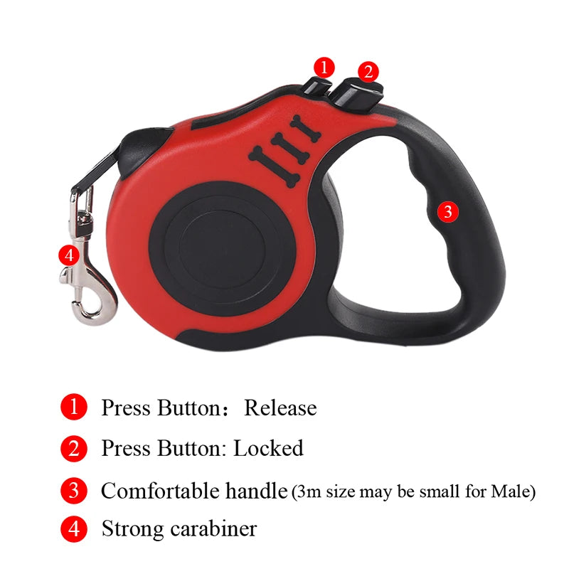 Tangle-Free Retractable Dog Leash – Freedom & Control in One - The Pawfect Tails