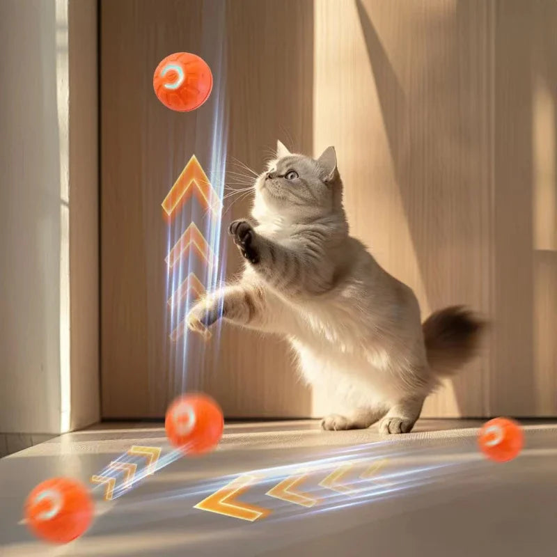 Automatic Smart Dog Toy Ball – USB Rechargeable, Bouncing & Interactive - The Pawfect Tails