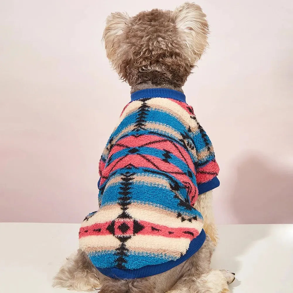 Cozy Striped Pet Sweatshirt – Warm & Stylish for Cats & Dogs - The Pawfect Tails