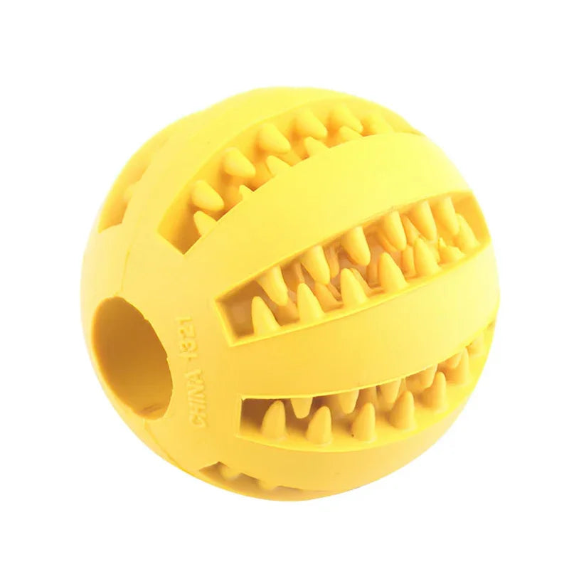 Interactive Chew Ball – Elastic, Food-Dispensing & Teeth-Cleaning Fun - The Pawfect Tails