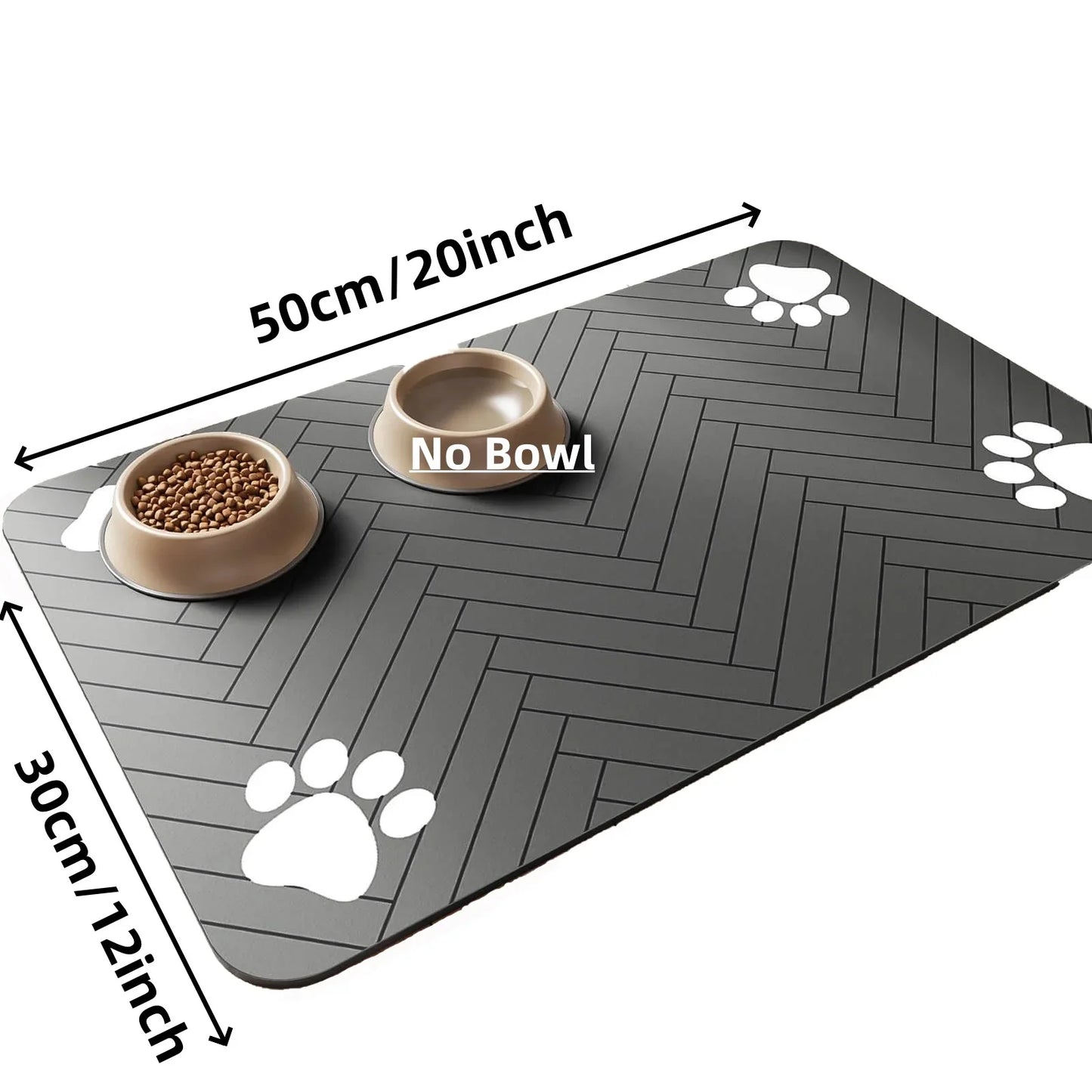 Absorbent Waterproof Pet Feeding Mat – Non-Slip, Quick-Dry, Mess-Free - The Pawfect Tails