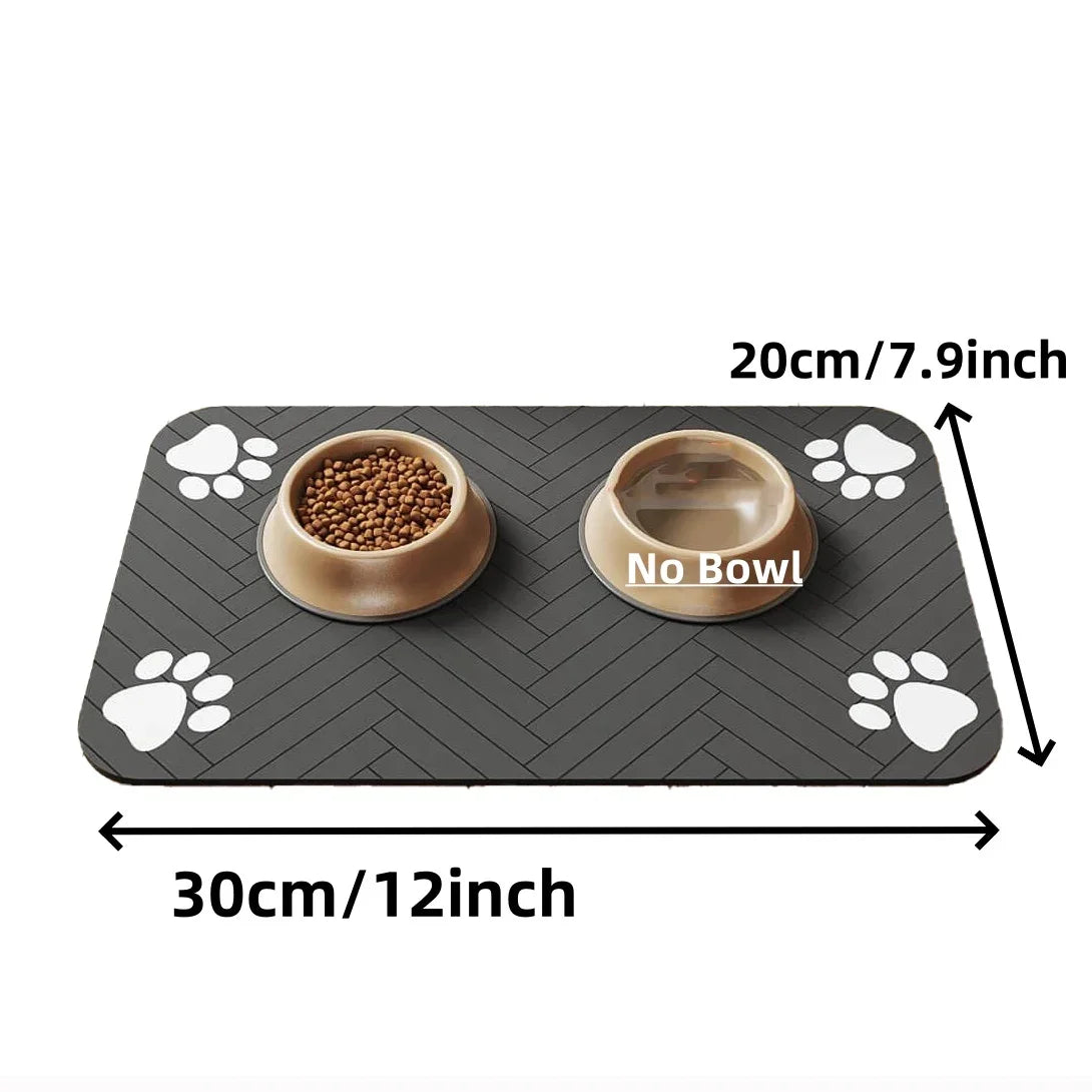 Absorbent Waterproof Pet Feeding Mat – Non-Slip, Quick-Dry, Mess-Free - The Pawfect Tails