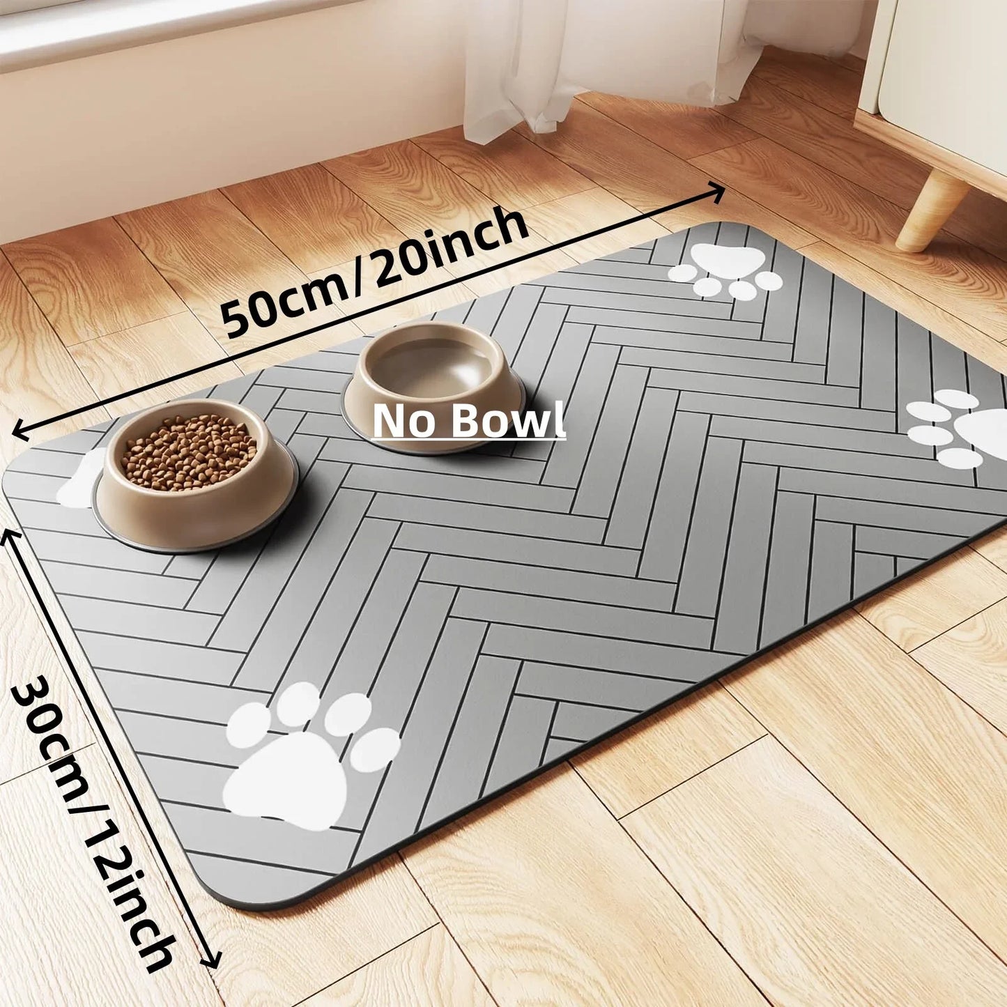 Absorbent Waterproof Pet Feeding Mat – Non-Slip, Quick-Dry, Mess-Free - The Pawfect Tails
