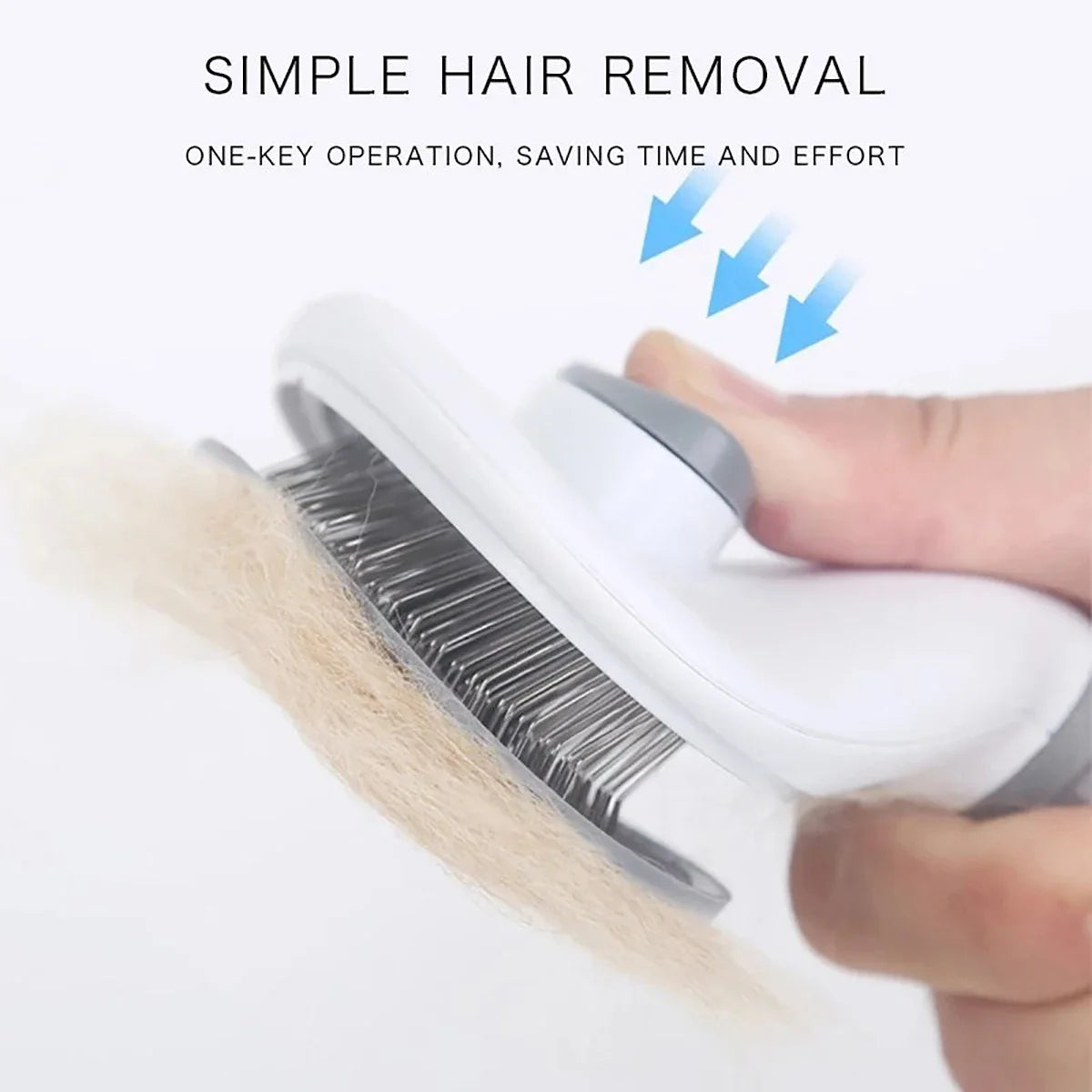 Effortless Grooming with the Automatic Hair Removal Pet Brush - The Pawfect Tails