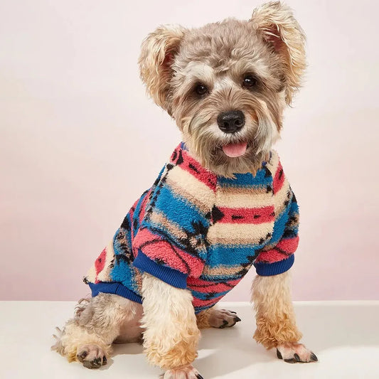 Cozy Striped Pet Sweatshirt – Warm & Stylish for Cats & Dogs - The Pawfect Tails