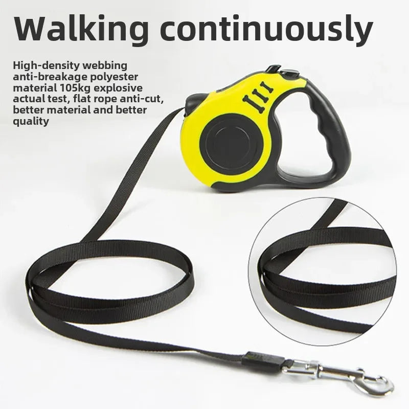 Retractable Dog Leash – Durable, Tangle-Free, and Easy Control - The Pawfect Tails